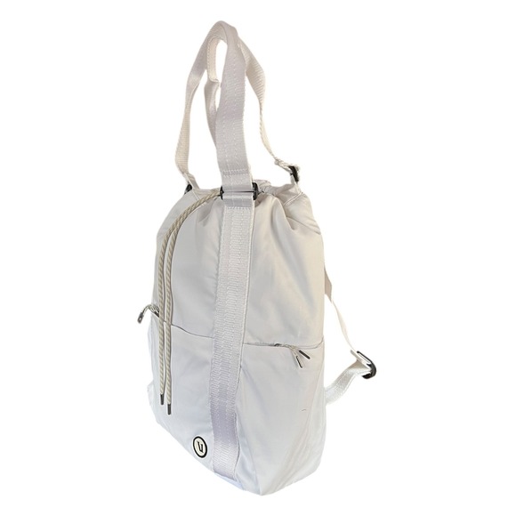 Vuori V1 Convertible Bag White Nylon Convertible Backpack Tote - Picture 3 of 12